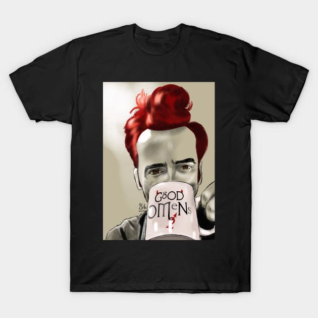 David Tennant portrait T-Shirt by AC Salva